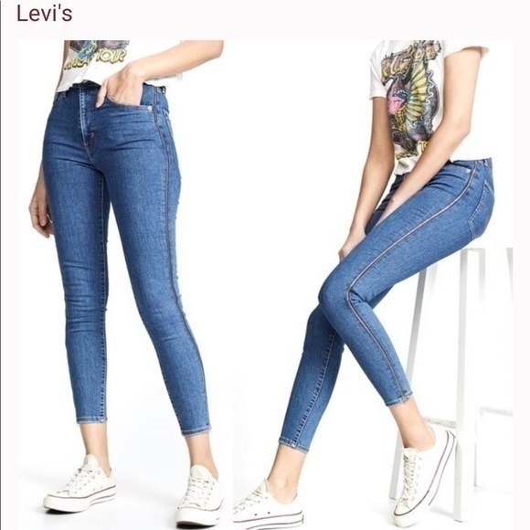 Levi’s Italian Denim Mile High Super Skinny Jeans NWT Sz 23 - Picture 1 of 8